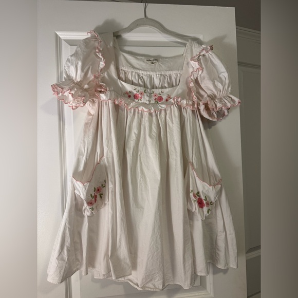 For Love And Lemons Dresses & Skirts - For Love And Lemons White Tea time babydoll dress